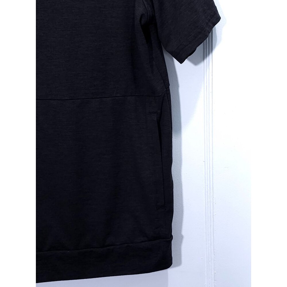 Reebok Women's Short-Sleeve Hoodie Black Lightweight Activewear L - Picture 4 of 7